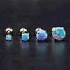 1PC 361L Surgical Steel Opal Tragus Cartilage Earring 16g End Ball  Cz Gem Round Tragus Cartilage Earring Piercing Body Jewelry 5