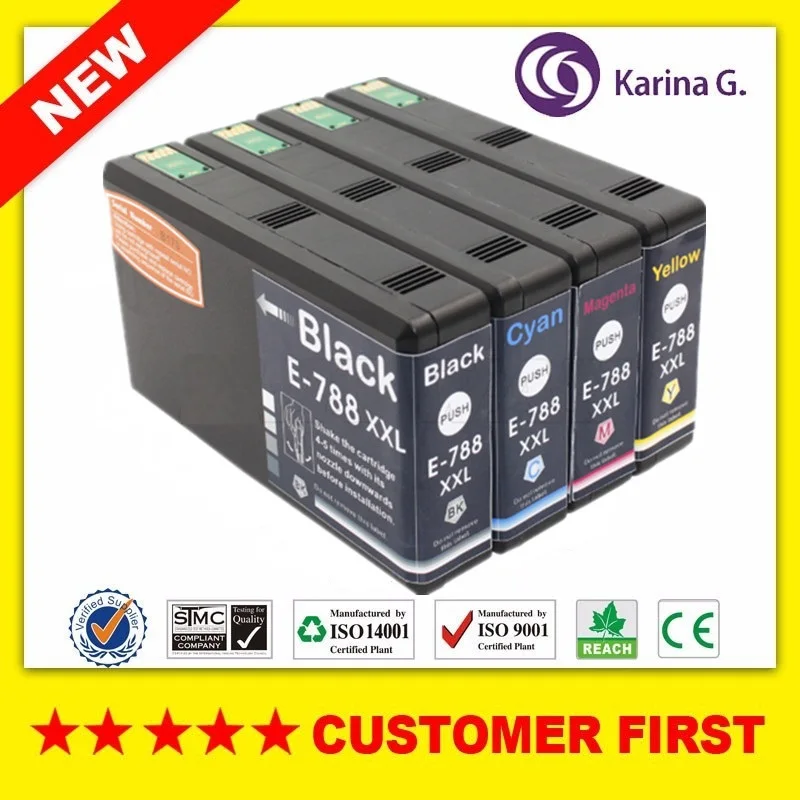 

Compatible For Epson T7881 T7882 T7883 T7884 ink Cartridge For Epson WorkForce Pro WF-5110 WF-5190 WF-5620 WF-5690