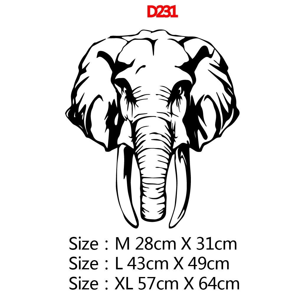Художественный слон самоклеющиеся виниловые водонепроницаемые настенные художественные наклейки Декор Гостиная Спальня легко удаляемая Наклейка Фреска