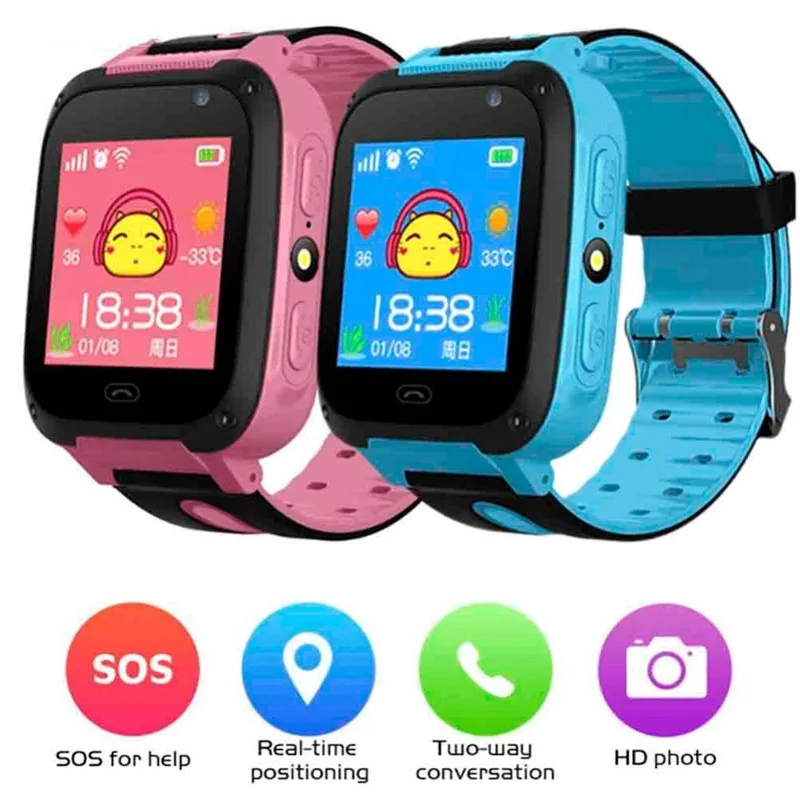  Kinder Wasserdichte Intelligente Uhr Anti-verloren Sicher GPS Positionierung Anruf Smart Band NK-Sh