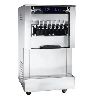 

New type 7handle Ice cream machine with France compressor vertical full automatic frozen yogurt machine /soft ice cream machine
