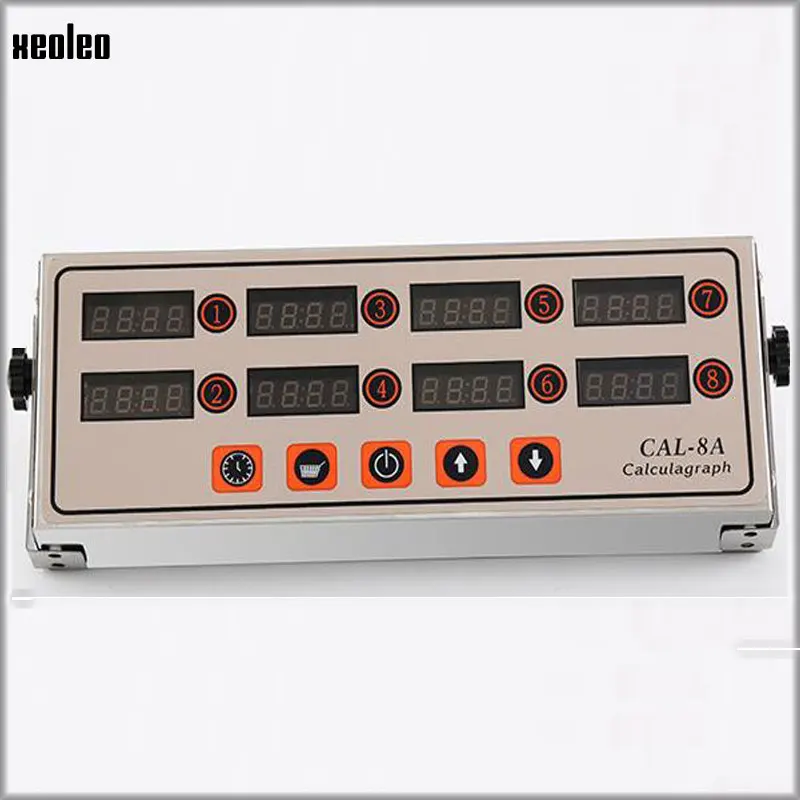 XEOLEO Portable Calculagraph 8 channels timer Digital Screen Kitchen Timer Timing machine Cooking Count Up Countdown Alarm Clock