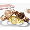 MINI FOCUS Stainless Steel Strap Watches for Women Waterproof Luxury Dress Quartz Wrist Watch Woman Lady Coffee Brown MF0189L 5