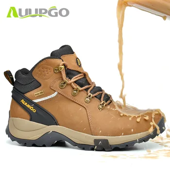 

2019 New autumn winter high hiking shoes sports sneakers men waterproof outdoor hiking cycling shoes warm snow boots
