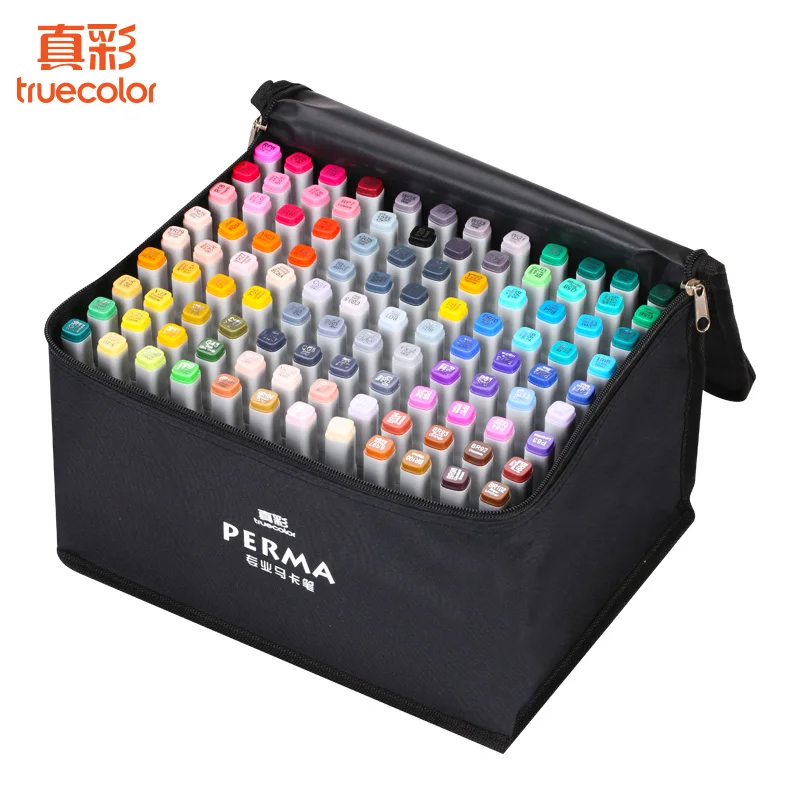 108 Colors Painting Art Marker Pen Alcohol Marker Pen Cartoon Graffiti Double Headed Sketch Art Markers Set