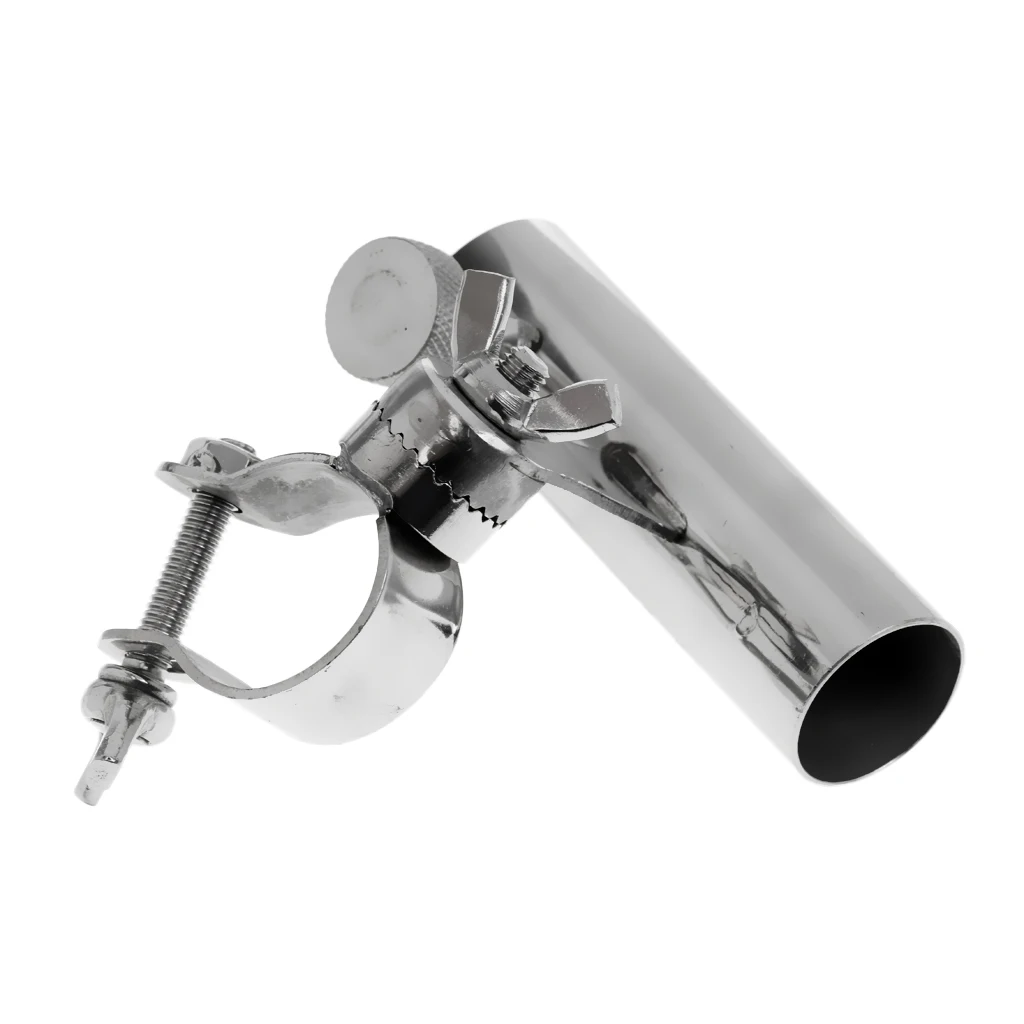 2Pcs Fishing Rod Holder Chair Mount Pole Stand Solid Thick Stainless Steel