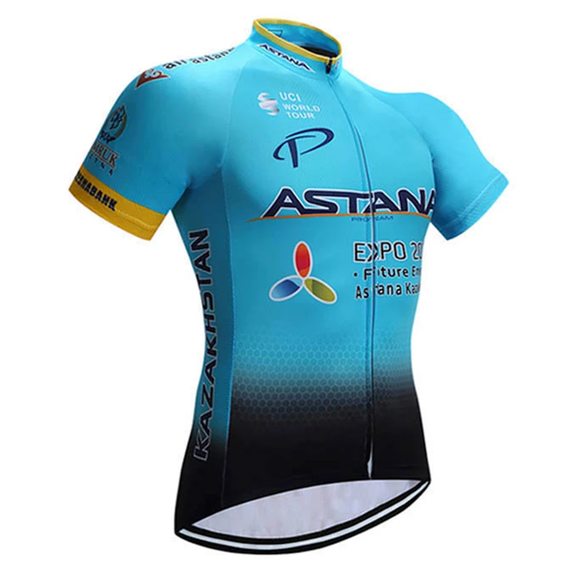 Новая синяя велосипедная майка Астана 9D набор велошорт Быстросохнущий велосипед для мужчин одежда команда pro кофта для велоспорта Culotte - Цвет: Pic Color