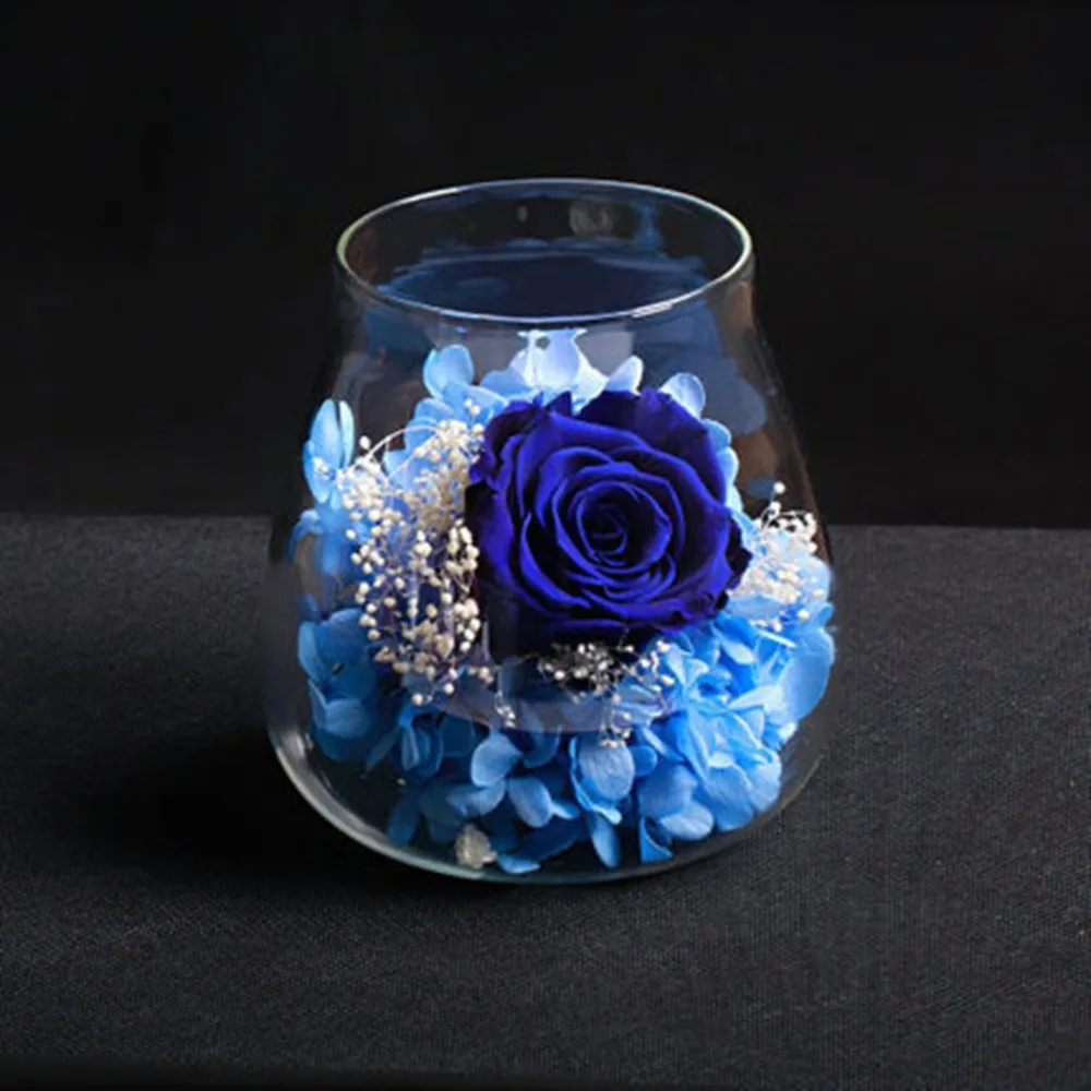 Water drop type immortal flower decoration Eternal Flower Prince Glass