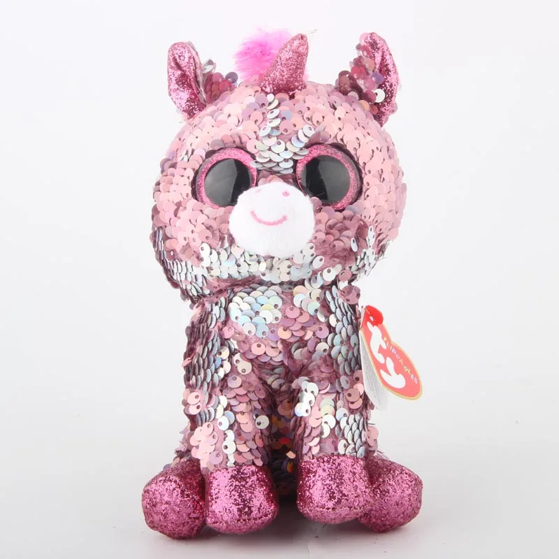 sequin unicorn beanie boo