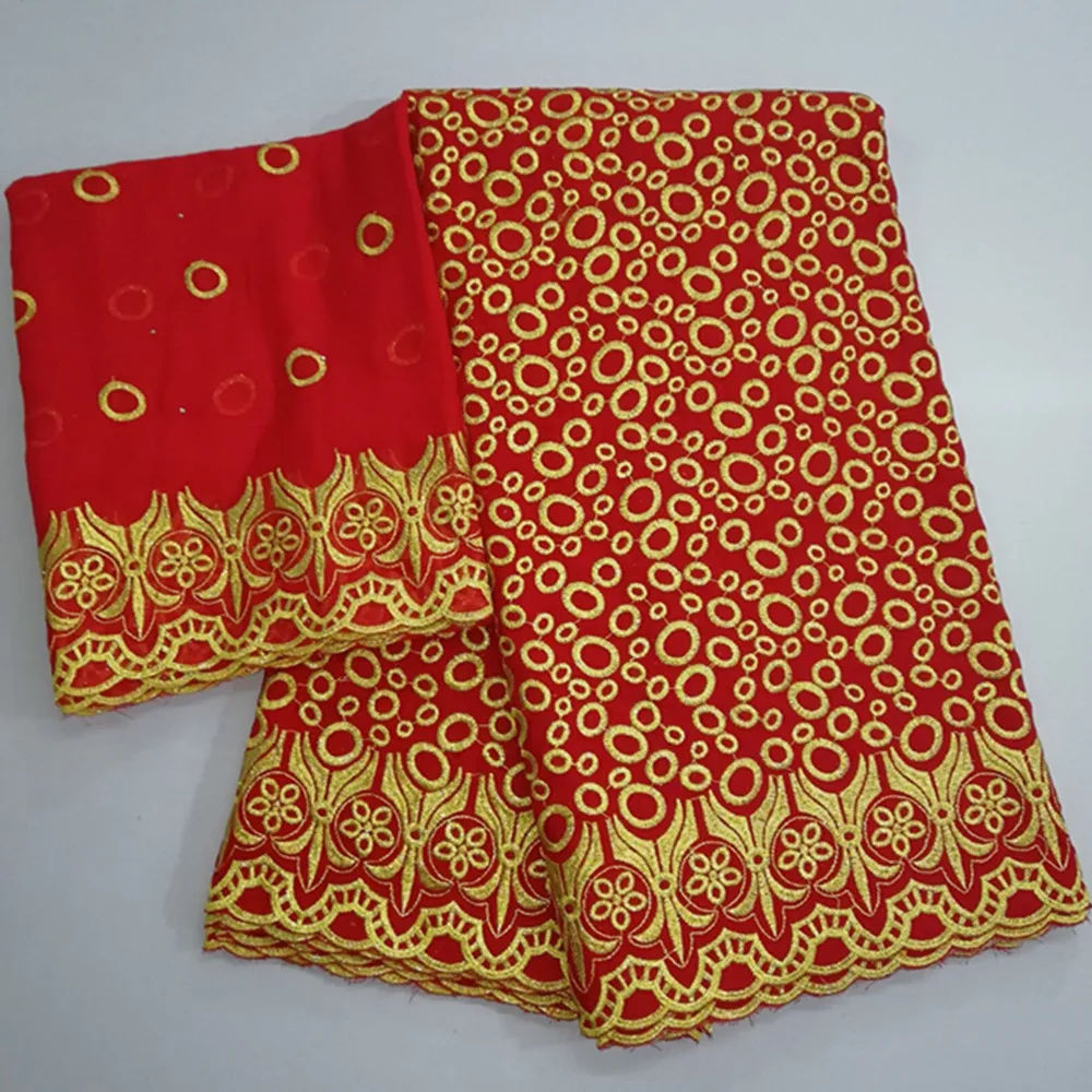 

Red swiss voile lace in switzerland african fabric lace brode coton africain french lace fabric high quality 7yard/setC801-