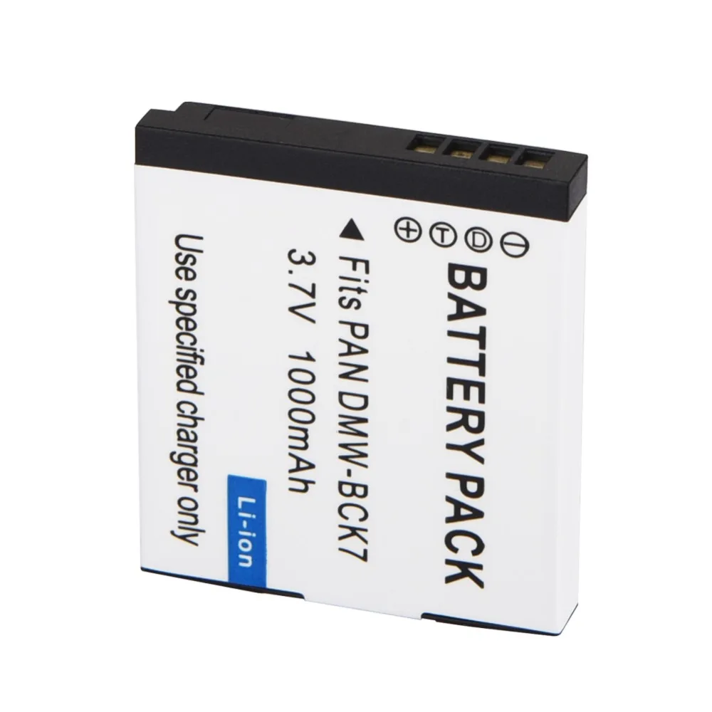 

1Pcs 1000mAh DMW-BCK7E Replacement Camera Battery For Panasonic DMC-S1 S3 FH2 FH5 FP5 FP7 Camera Battery