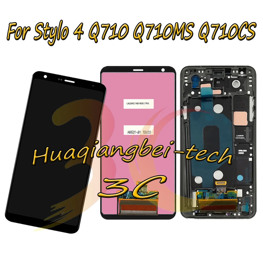 

For LG Stylo 4 Q710ULM L713DL Q710TS Q710MS Q710AL Q710US Q710PL Q710CS Q710 LCD DIsplay Touch Screen Digitizer Assembly + Frame