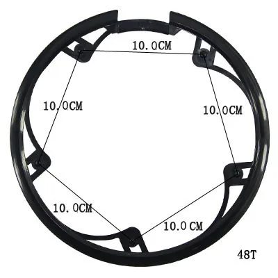 36 T/40 T/42 T/44 T/46 T/48 T/52 T шатун для горного велосипеда Защитная крышка опорная крышка велосипедная цепь кривошипный набор цепь защита колеса CZP001 - Цвет: 48T B