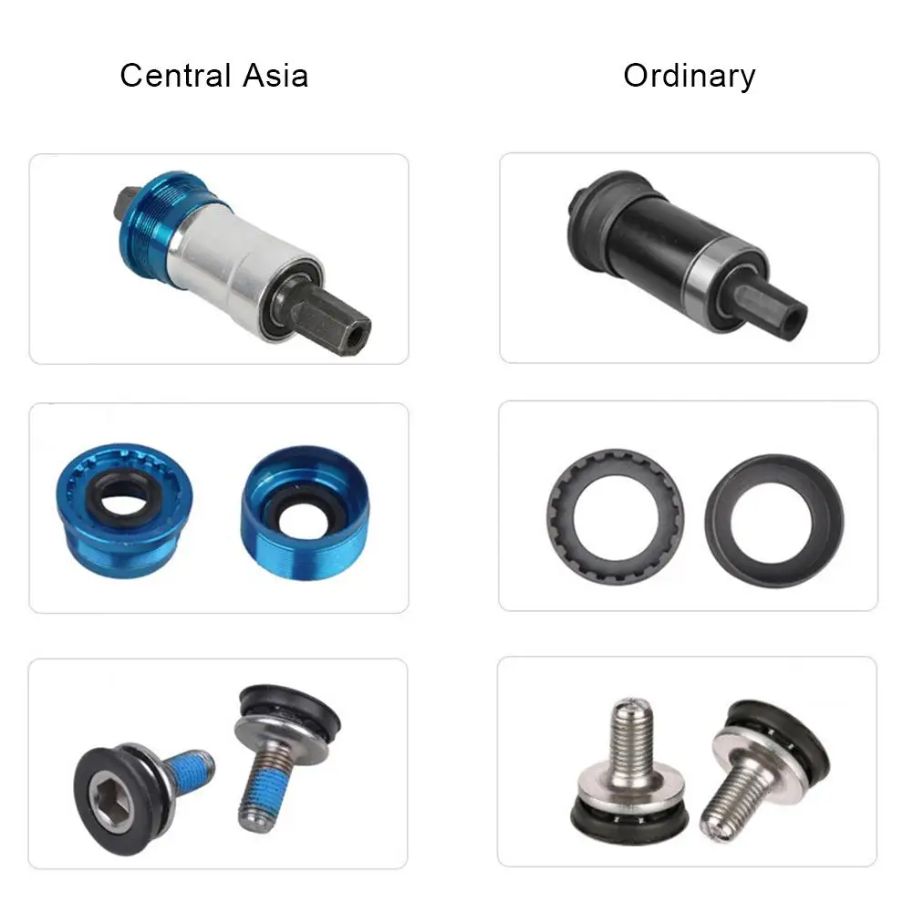 New Style For Fixed Cog Mountain Bike Sealed Bottom Bracket Bicycle Central Bearing Axis Palin Square Hole Center Axle Screw New Style For Fixed Cog Mountain Bike Sealed Bottom Bracket Bicycle Central Bearing Axis Palin Square Hole Center Axle Screw