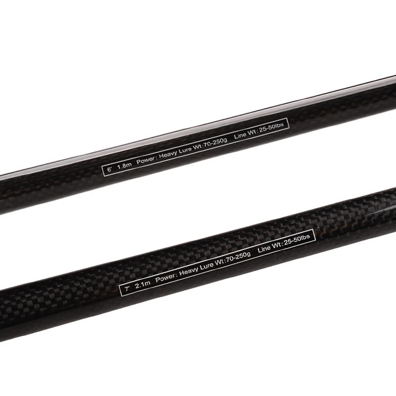 Vara de Pesca Pesados de Energia Canne a Peche Barco Inteligente Seção Spinning Carbono Lure Peso 3 70-250g 1.8m 2.1m 2.4m 9 Cheap Varas de pescar