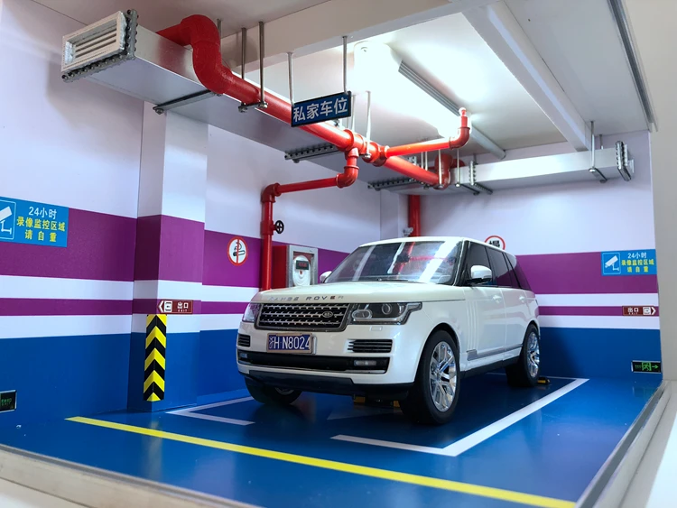 1:18 сплав модель автомобиля моделирование подземный гараж парковка Место Детские игрушки сцены дисплей