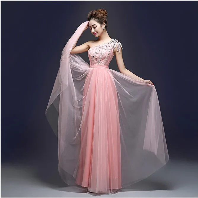 Длинные платья для вечеринки на одно плечо, вечерние платья, Robe de soiree vestido de casamento longo com TK489