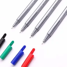 Пособия по немецкому языку Staedtler 334sb4 4 colorfiber Ручка иглы крюк линия рисунок пером перо писать специальный канцелярия; школьные принадлежности