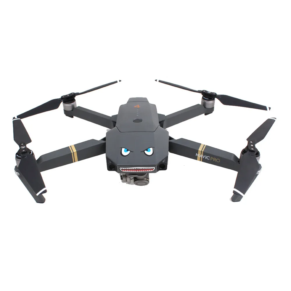 2 шт. украшение акулы водонепроницаемая наклейка для DJI Mavic Pro RC Drone 6J7 Прямая