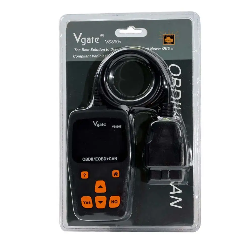 Обновленная версия VGATE VS890S OBD2 сканер автоматический считыватель кодов многоязычный OBDII OBD 2 Автомобильный диагностический инструмент Vgate VS890