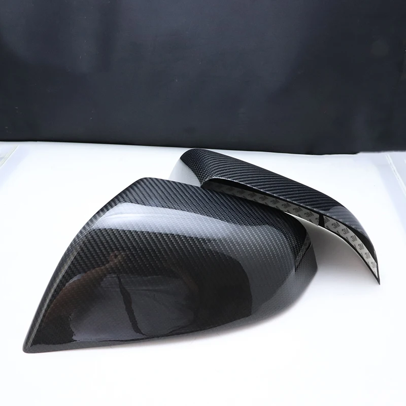 Us 752 20 Off100 Real Carbon Fiber Mirror Cover For Tesla Model X 90d P90d 75d 100d 2016 2017 Rear View Mirror Cover Gloss Black In Mirror