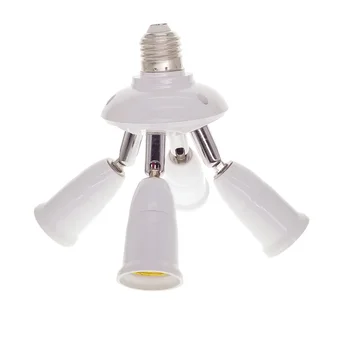 

Adjustable Rotatable 5 in1 E27 Base LED Bulb Holder Socket Splitter Light Lamp Bulb Adapter Holder 1 to 5 Lamp Bases