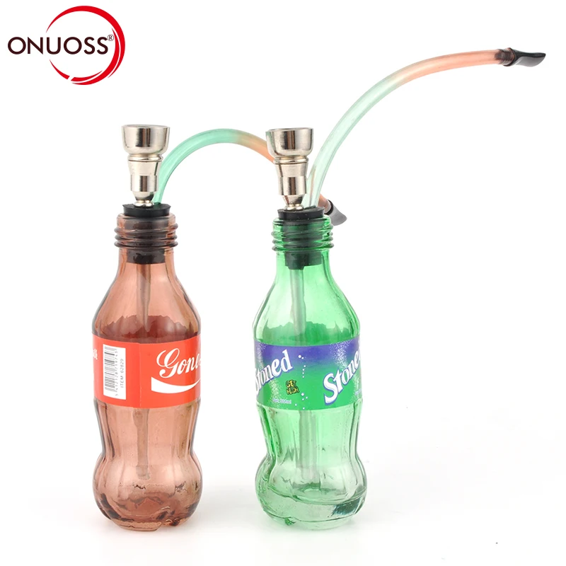 ONUOSS Mini Fashion Design Hookah Smoke Cigarette Weed Glass Water Pipe