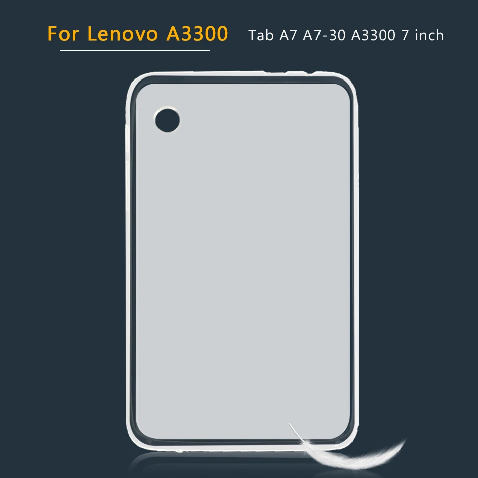 Мягкий силиконовый чехол для lenovo E7 E8 E10 M10 P8 P10 Tab 3 8 плюс A3300 A3500 A5500 Tablet крышка сумка TB-X104 7104 8304X605X705 - Цвет: A3300