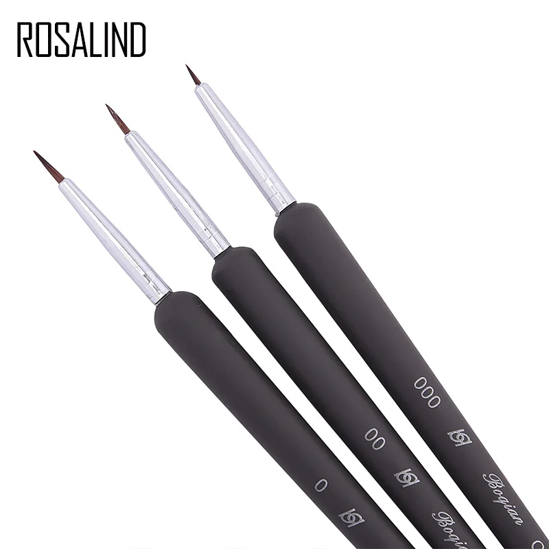 

ROSALIND 3PCS Nail Art Stirring Rod Tools Professional Pencil Dotting Tool Painting Professional Salon use or Home use