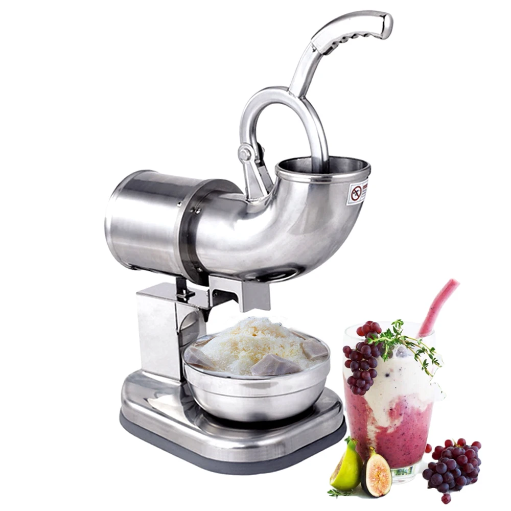 

GZZT Stainless Steel Ice Crushers Shavers Ice Block Crushing Smoothie Maker For Coffee Desserts Shop