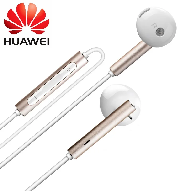 

Originele HUAWEI Honor Oortelefoon Metalen Oortelefoon + Microfoon Volumeregeling 3.5mm AM116 Voor P8 P8Lite P9 Lite P10