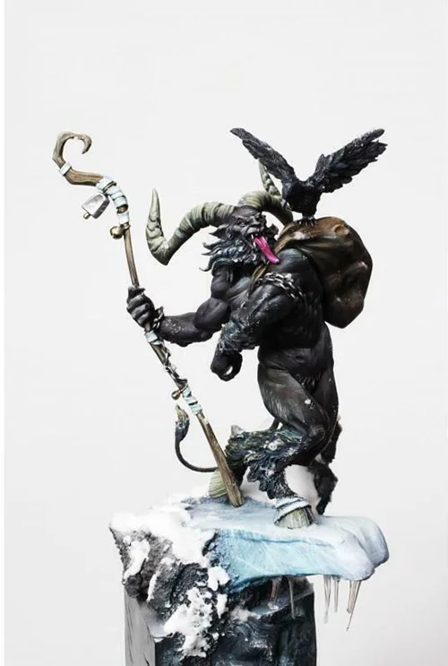 1/24 75 мм Krampus Zombie 75 мм(без основания) модельная фигурка из смолы миниатюрные наборы gk Unassembly Неокрашенная