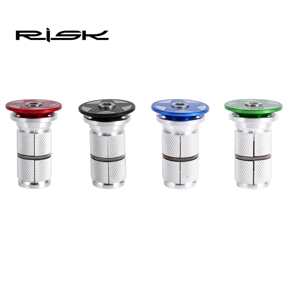 

RISK Bike Headset 28.6mm Aluminium Alloy Stem Top Cap Key Expander Bicycle Front Fork Expander Cycling Accessory
