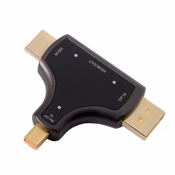 

10pcs/lot CY HDMI & Displayport & Mini DP 3in1 to HDMI Female Adapter 4K 2K for MacBook Laptop PC