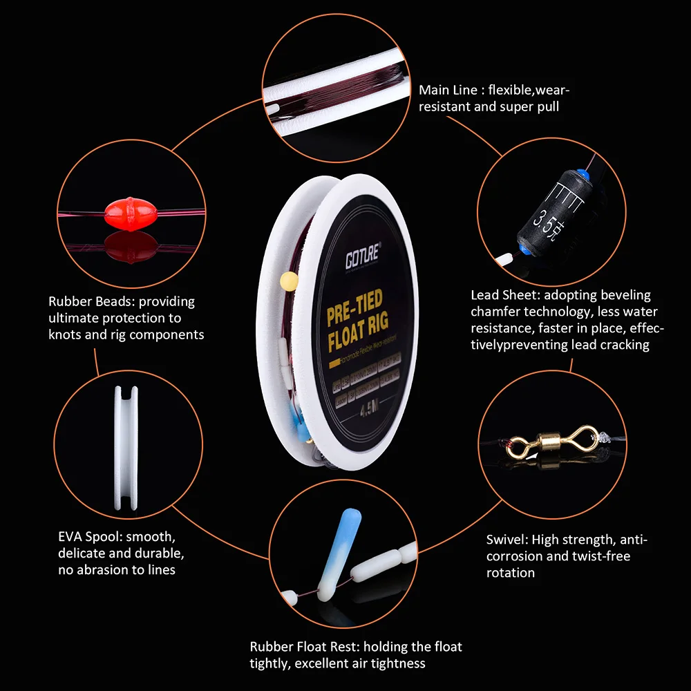 Goture Carbon Fiber Telescopic Fishing Rod Kit 3.0-7.2M Stream Fishing Rod with Spare Tips, Fishing Float Rig Set vara de pesca Goture Carbon Fiber Telescopic Fishing Rod Kit 3.0-7.2M Stream Fishing Rod with Spare Tips, Fishing Float Rig Set vara de pesca
