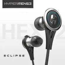 Hypersense Eclipse HEX02 Earbud Earphones Dynamic Flat Head Plug font b Metal b font HiFi Stainless