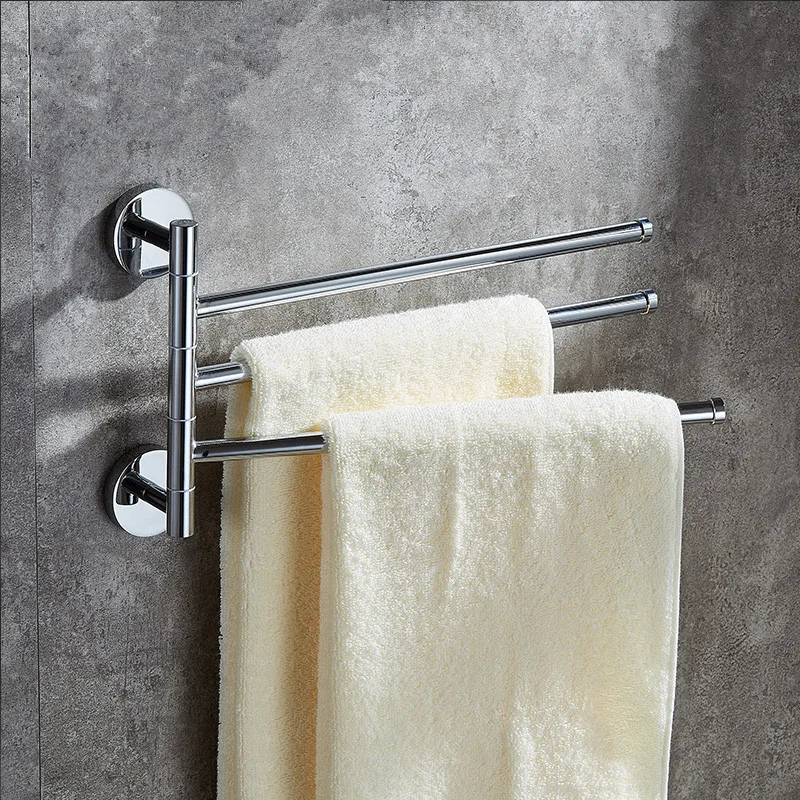 Rolya 2017 New Wholesale Promotion Solid Brass Swing Out Three Towel