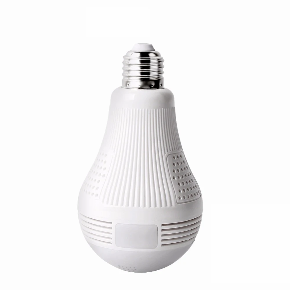 

Panoramic WIFI Camera 1080P Full HD 2MP 360 Degree Lens LED Light lamp IP P2P Dome VR Security Wi-fi Wireless Camera