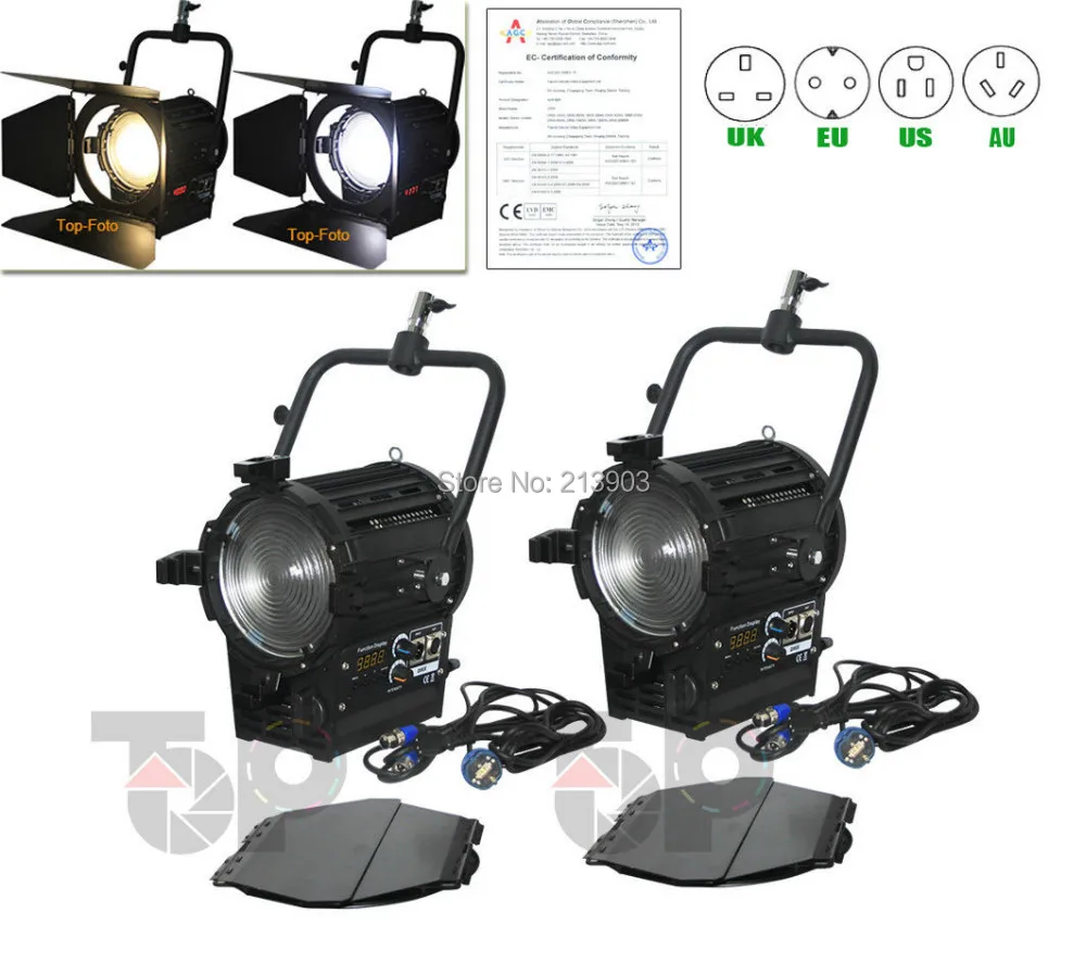 ALUMOTECH As Arri двухцветный 3200 5500K 200WX2 светодиодный френель Точечный светильник фирмы