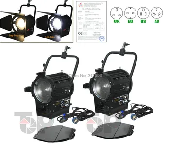 

ALUMOTECH As Arri Bi-color 3200-5500K 200WX2 LED Fresnel Spot Light DMX For Camera Video Studio Photography Supporting Light