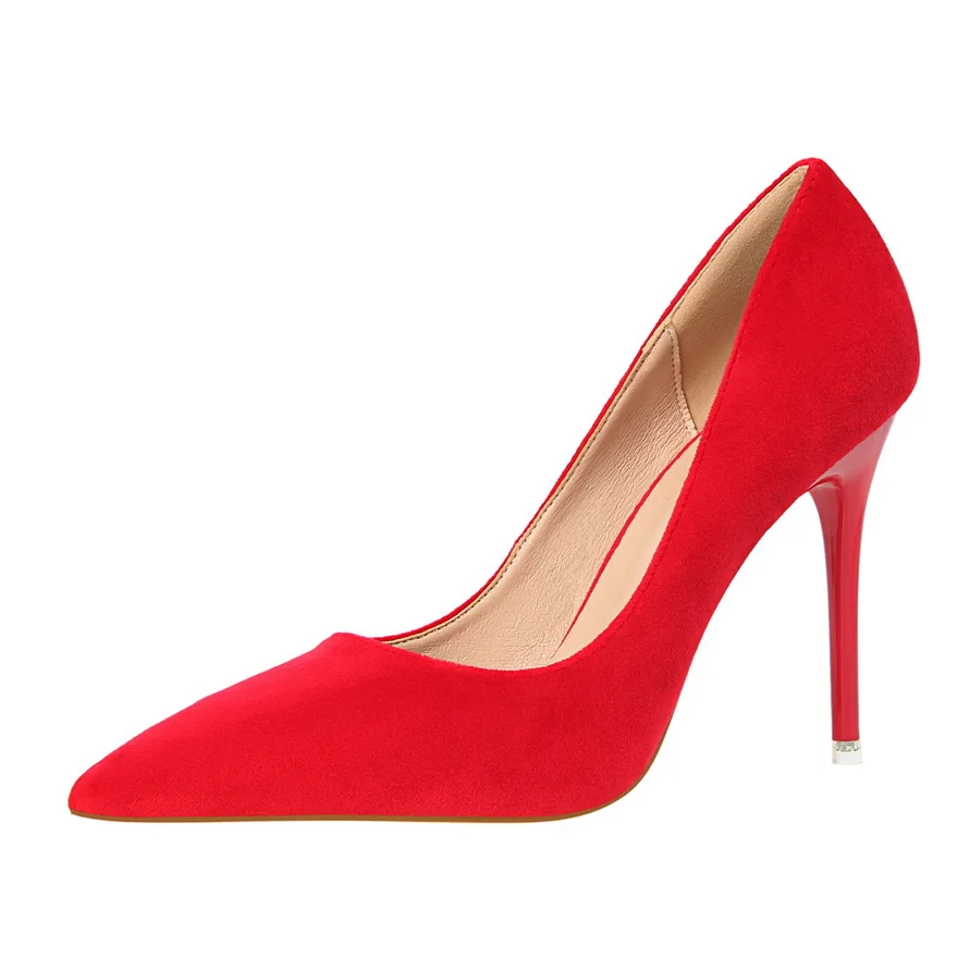 BIGTREE shoes Women's high heels sexy pumps Blue heels 2019 Female party shoe ladies stiletto pointed fashion zapatos de mujer