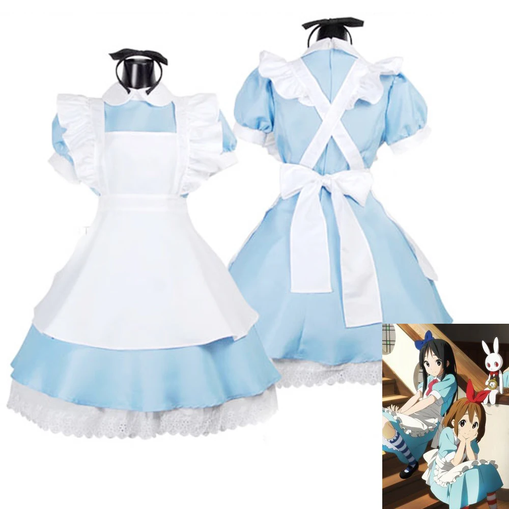 

Hot Sale Alice in Wonderland Costume Lolita Dress Maid Cosplay Fantasia Carnival Halloween Costumes for Women
