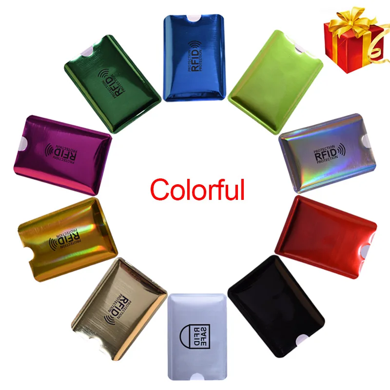 

1PCS Anti Rfid Wallet Blocking Reader Lock Bank Card Holder Id Bank Card Case Protection Metal Credit Card Holder Aluminium
