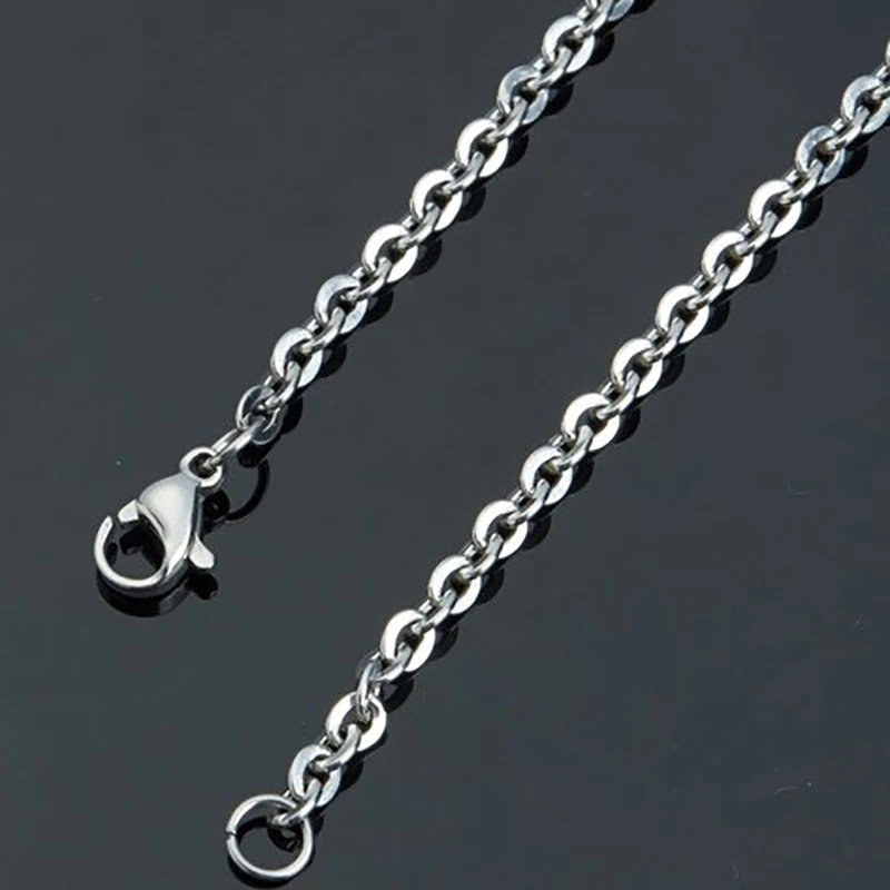 Stainless Steel "O" Chain 3 mm Diameter 18/20/22/24/26/28/30/32 Inch Women Necklaces Men Jewelry