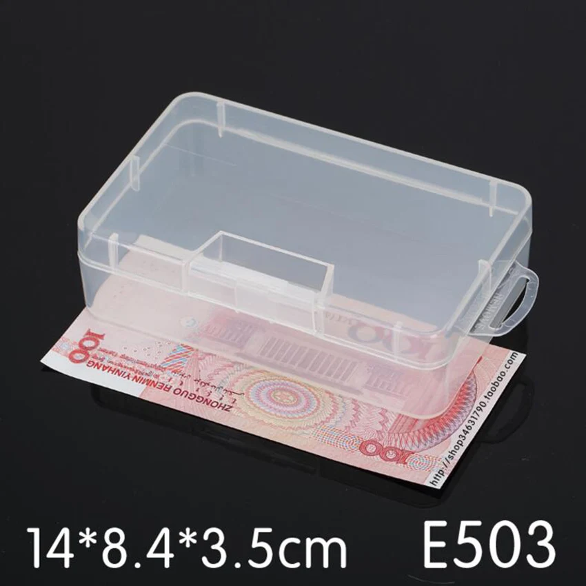 Rectangular Plastic Clear Transparent Storage Electronic Parts Screw Beads Box Collection Container Organizer rolling tool chest Tool Storage Items