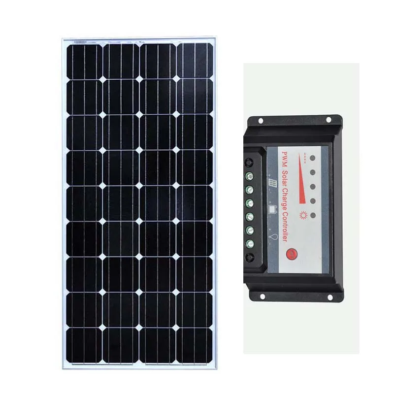 

12v 150w Solar Panel Battery Charger Solar Charge Controller 12v/24v 30A Outdoor Waterproof Caravan Car Camping