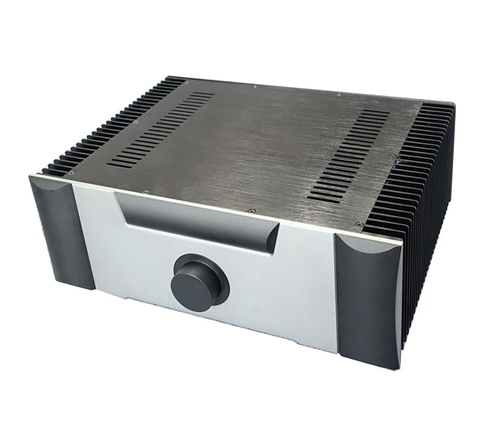 Big radiator class A aluminum amplifier chassis DIY Enclosure box with handle