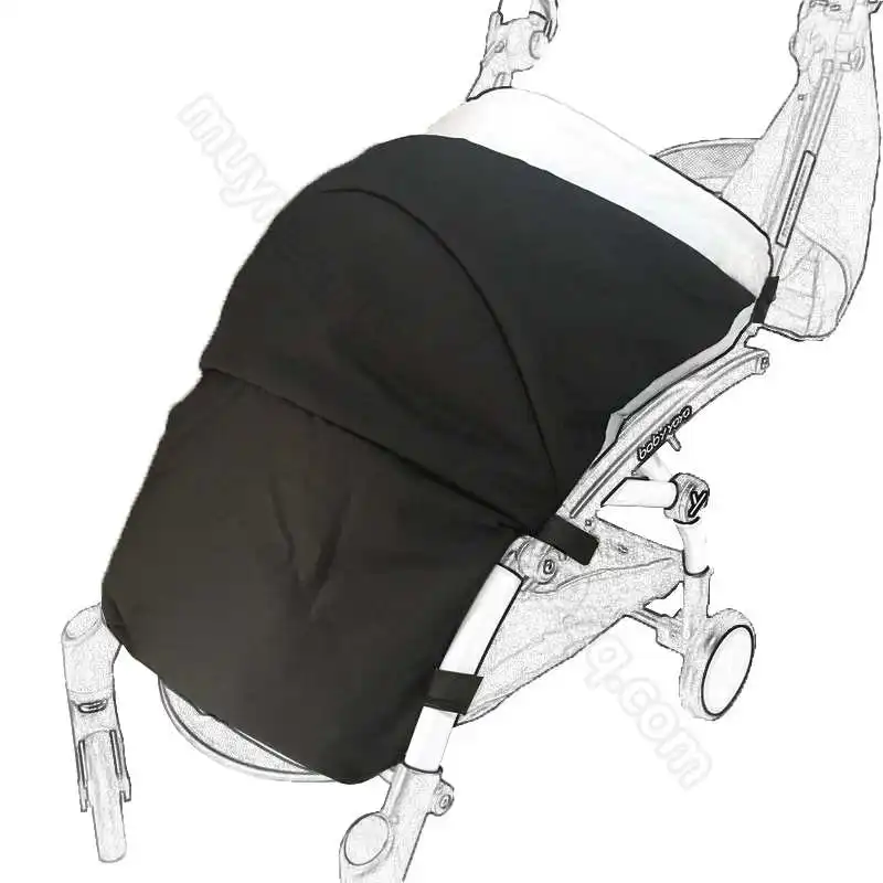 Новое поступление года. Прогулочная коляска Yoya Babytime Babythrone. Осенне-зимняя теплая ветрозащитная коляска для ног - Цвет: Черный