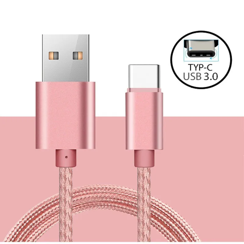 USB Type C 3 1 нейлоновый кабель для быстрой зарядки и передачи данных зарядное
