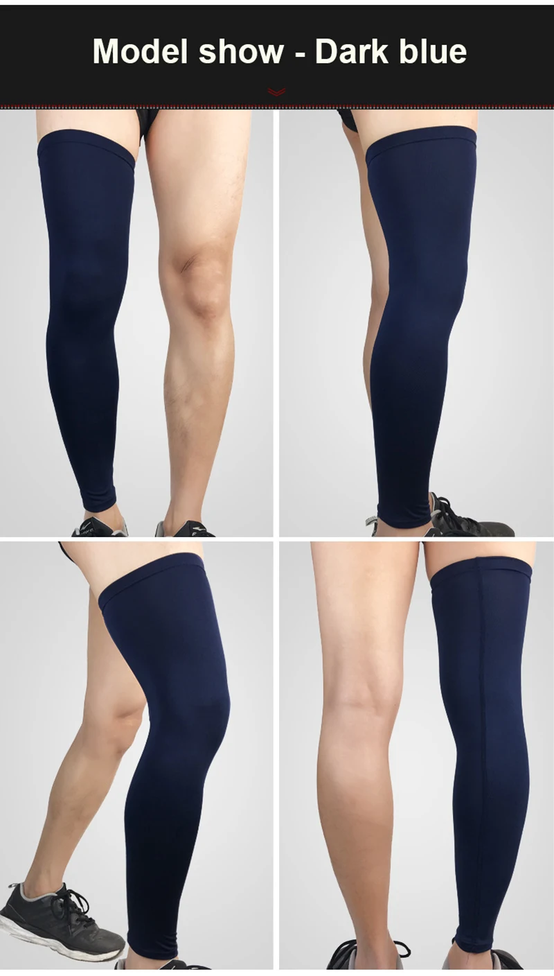 Велоспорт компрессионные гетры носки для занятий Баскетболом, футболом Сапоги выше колена до середины икры рукава от УФ-лучей протекторы ноги рукава Для мужчин Для женщин